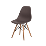 Ficha técnica e caractérísticas do produto Cadeira Charles Eames Eiffel Fendi Base Madeira