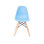 Ficha técnica e caractérísticas do produto Cadeira Charles Eames Eiffel Kids Azul Base Madeira
