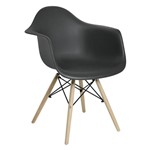 Ficha técnica e caractérísticas do produto Cadeira Charles Eames Eiffel Mor com Braços