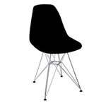 Ficha técnica e caractérísticas do produto Cadeira Charles Eames Eiffel Preto - Preto
