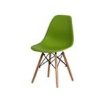 Ficha técnica e caractérísticas do produto Cadeira Charles Eames Eiffel Verde Base Madeira