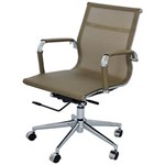Ficha técnica e caractérísticas do produto Cadeira Charles Eames Office Esteirinha Tela Mesh Baixa - Cobre