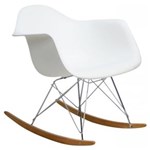 Ficha técnica e caractérísticas do produto Cadeira Charles Eames Rar Balanço Design - Branco