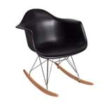 Ficha técnica e caractérísticas do produto Cadeira Charles Eames Rar - Balanço - Design - Preta