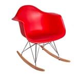 Ficha técnica e caractérísticas do produto Cadeira Charles Eames Rar - Balanço - Design - Vermelha