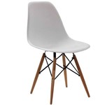 Cadeira Charles Eames Wood Dsw Branca