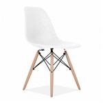 Ficha técnica e caractérísticas do produto Cadeira Charles Eames Wood Eiffel - Branca - Aiup