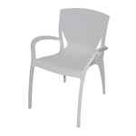 Ficha técnica e caractérísticas do produto Cadeira Clarice com Braco Cor Branco