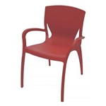 Ficha técnica e caractérísticas do produto Cadeira Clarice com Braços VermelhaTramontina