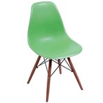 Ficha técnica e caractérísticas do produto Cadeira com Base Escura Eames 1102-Or Design - Verde Claro
