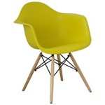 Ficha técnica e caractérísticas do produto Cadeira com Braço Eames Amarela - Amarelo