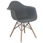 Ficha técnica e caractérísticas do produto Cadeira com Braço Eames Cinza - Cinza