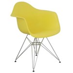 Ficha técnica e caractérísticas do produto Cadeira com Braço Eames Eiffel Amarela - Amarelo