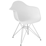 Ficha técnica e caractérísticas do produto Cadeira com Braço Eames Eiffel Branca