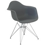 Ficha técnica e caractérísticas do produto Cadeira com Braço Eames Eiffel Cinza - Ecadeiras