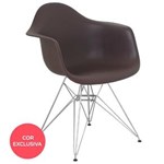 Ficha técnica e caractérísticas do produto Cadeira com Braço Eames Eiffel Marrom - Marrom