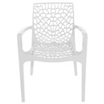 Ficha técnica e caractérísticas do produto Cadeira com Braço Gruvyer Branca - Or Design