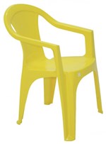 Ficha técnica e caractérísticas do produto Cadeira com Braço Ilhabela Fechada Amarelo - Tramontina