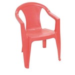 Cadeira com Braco Ilhabela Fechada Vermelho