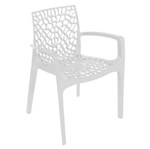 Ficha técnica e caractérísticas do produto Cadeira com Braço Or Design Gruvyer Branco