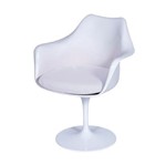 Ficha técnica e caractérísticas do produto Cadeira com Braço Or Design Saarinen com Almofada Branco