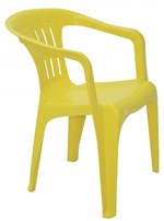 Ficha técnica e caractérísticas do produto Cadeira com Braços Atalaia Amarelo - Tramontina