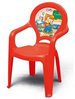 Ficha técnica e caractérísticas do produto Cadeira com Braços Catty C/Filme Infantil Vermelho - Tramontina
