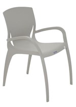 Ficha técnica e caractérísticas do produto Cadeira com Braços Clarice Concreto - Tramontina