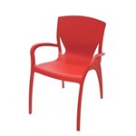 Ficha técnica e caractérísticas do produto Cadeira com Braços Clarice - Tramontina - Vermelho