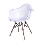 Ficha técnica e caractérísticas do produto Cadeira com Braços Eames 1120 OR Design Branco - Branco
