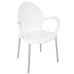 Ficha técnica e caractérísticas do produto Cadeira com Braços Grace Tramontina Branca Polipropileno 92068010