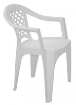 Ficha técnica e caractérísticas do produto Cadeira com Braços Iguape Branco - Tramontina