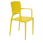 Ficha técnica e caractérísticas do produto Cadeira com Bracos Safira Amarelo Tramontina