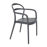 Ficha técnica e caractérísticas do produto Cadeira com Braços Sissi Grafite Tramontina 92045/007
