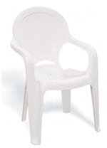Ficha técnica e caractérísticas do produto Cadeira com Braços TiqueTaque Branca
