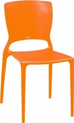 Ficha técnica e caractérísticas do produto Cadeira com Encosto Fechado SOFIA SUMMA Verde Laranja Tramontina