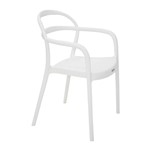 Ficha técnica e caractérísticas do produto Cadeira com Encosto Vazado Branca SISSI