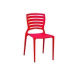 Ficha técnica e caractérísticas do produto Cadeira com Encosto Vazado Sofia Vermelha - Tramontina