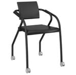 Ficha técnica e caractérísticas do produto Cadeira com Rodízios 1713 Color UV Preta Carraro