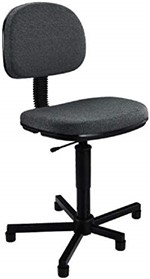Ficha técnica e caractérísticas do produto Cadeira Costureira Nr17 - Preta(Acompanha Certificado NR17)