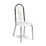 Ficha técnica e caractérísticas do produto Cadeira Cromada 0182 Branca Carraro