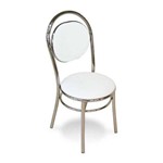 Ficha técnica e caractérísticas do produto Cadeira Cromada 0190 Branca Carraro