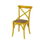 Ficha técnica e caractérísticas do produto Cadeira Cross Madeira - Amarela - Or Design