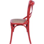 Ficha técnica e caractérísticas do produto Cadeira Cross Madeira Vermelho OR Design