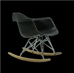 Ficha técnica e caractérísticas do produto Cadeira Dar Balanço Eiffel Charles Eames Preto Byartdesign