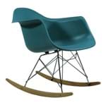 Ficha técnica e caractérísticas do produto Cadeira DAR Balanço Eiffel Charles Eames Turquesa Byartdesign