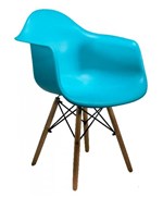 Ficha técnica e caractérísticas do produto Cadeira DAR Wood Eames Turquesa Original Entrega Byartdesign