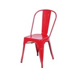 Cadeira de Aço OR Design 1117 Vermelha