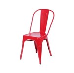 Ficha técnica e caractérísticas do produto Cadeira de Aço Vermelha OR Design 1117