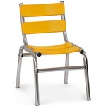 Ficha técnica e caractérísticas do produto Cadeira de Alumínio Infantil Amarela 1,8 Kg SÂMIA